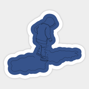 Splashing in Puddles Sticker